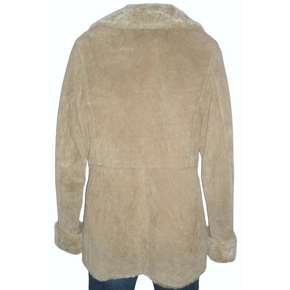 Montgomery Different Leather Jacket Penny Lane Suede Faux Fur Boho Daisy Jones - Picture 6 of 13